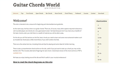 Desktop Screenshot of guitarchordsworld.com